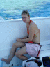 Kerstin auf dem&nbsp;Schiff